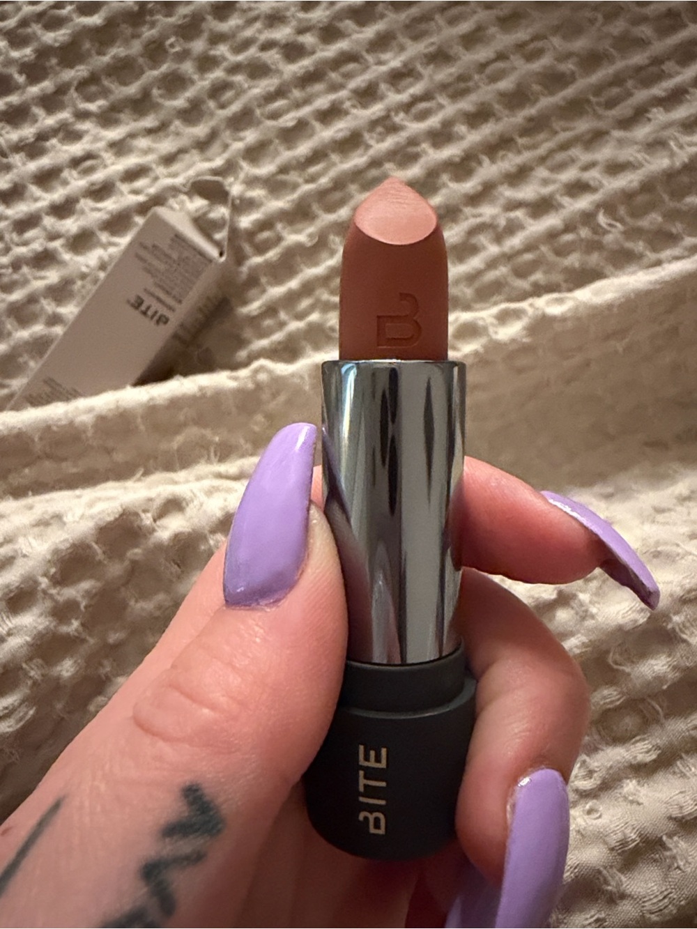 Swatched Bite Tamrind Lipstick - Picture 3 of 5